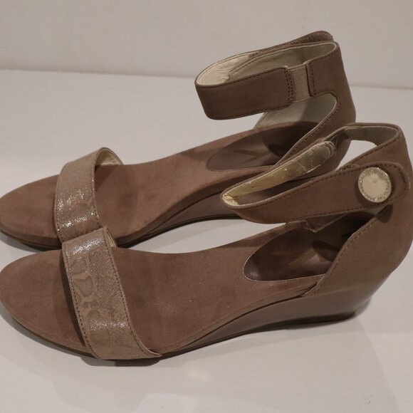 Anne Klein Sport Open Toe Wedges - Size 8 - Picture 3 of 9